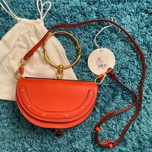 Authentic Chloe Nile mini minaudiere bracelet bag